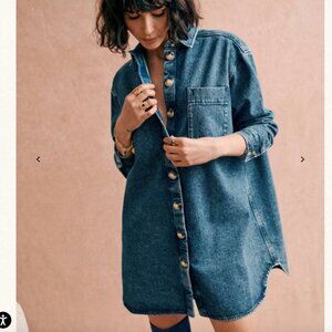 Sezane Robe Sofie Dress - 100%Cotton